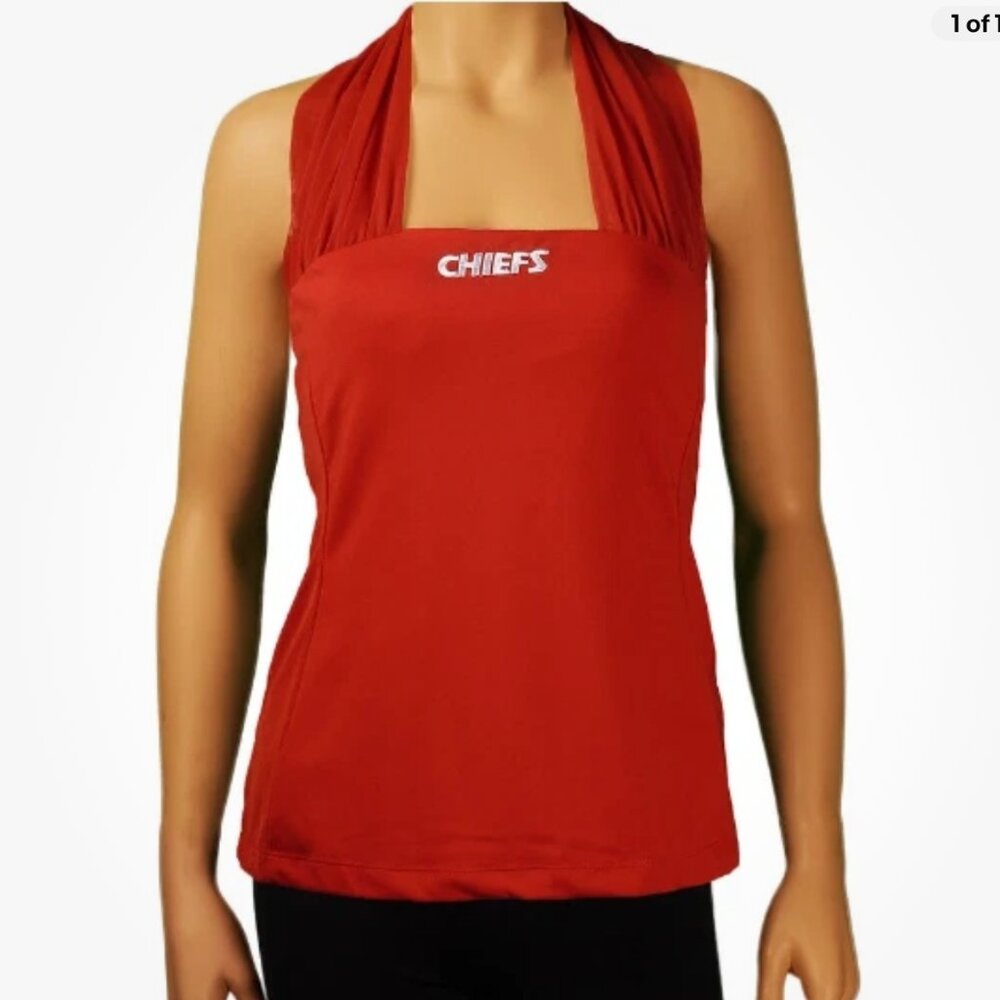 NFL All Sport Couture Kansas City Chiefs Halter Top - Size: XS - NWOT